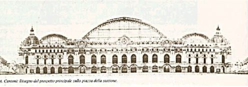 Progetto di Arrigo Cantoni, uno dei due segnalati nel primo concorso del 1906