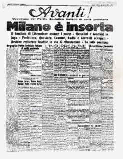 Prima pagine dell'Avanti!